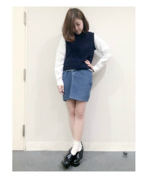 PAGEBOY(ページボーイ)の「【mer3月号】ベルト付きデニムタイトスカート(スカート・レディース・オフホワイト/ライトブルー/ブルー/インディゴ・S/M)」の20枚目の写真