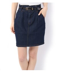 PAGEBOY | 【mer3月号】ベルト付きデニムタイトスカート(スカート)