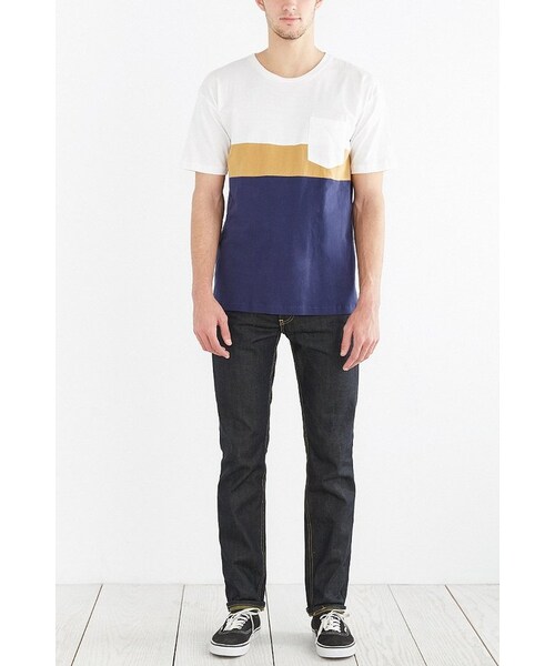 VANISHING ELEPHANT（ヴァニッシングエレファント）の「Vanishing Elephant Colorblocked Oversized Tee（Tシャツ/カットソー・メンズ・WHITE・S/M/XL/L）」の7枚目の写真