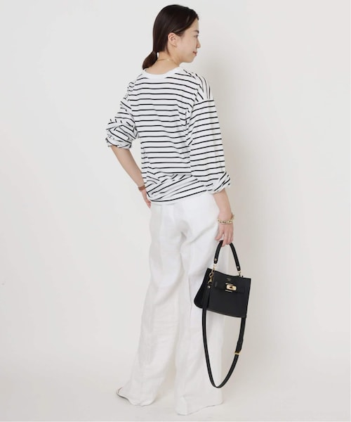 Deuxieme Classe (ドゥーズィエムクラス) ★ ① 24070500706010 Border Tシャツ レディース ホワイト FREE セール】*Border Tシャツ（Tシャツ/カットソー）｜Deuxieme Classe