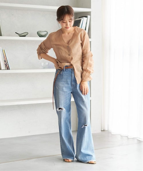 プラージュ 24SS SHEER COTTON VN ブラウス 長袖 plage（プラージュ）の「SHEER COTTON VN ブラウス（）」 - WEAR