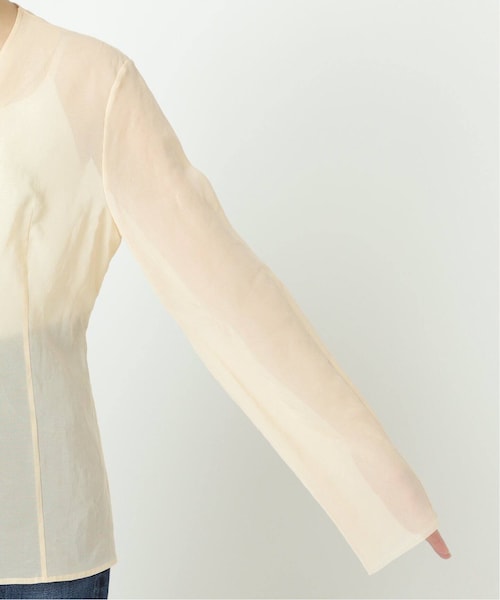 プラージュ 24SS SHEER COTTON VN ブラウス 長袖 plage（プラージュ）の「SHEER COTTON VN ブラウス（）」 - WEAR