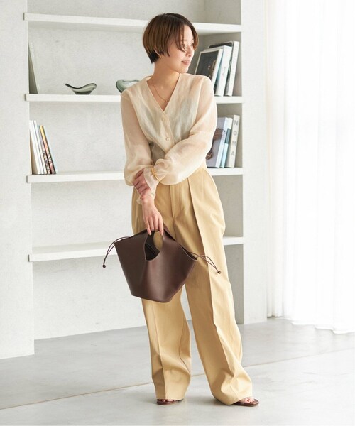 【美品】Plage SHEER COTTON VN ブラウス 日本製 2024 plage（プラージュ）の「SHEER COTTON VN ブラウス（）」 - WEAR