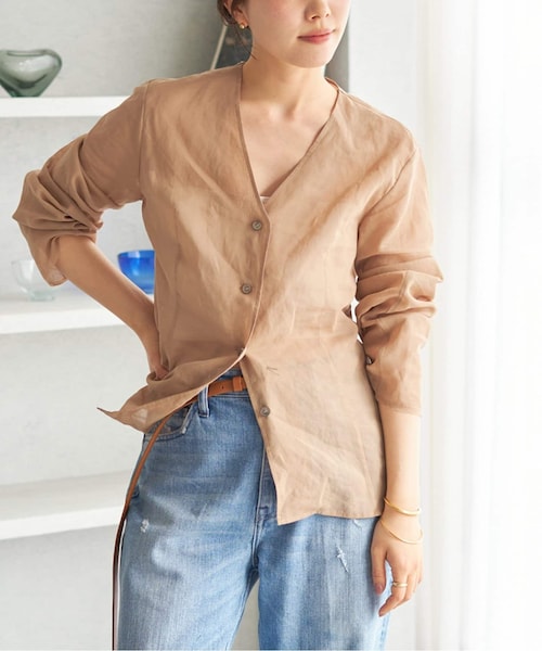 plage CARMER シャツ　メッシュ　シアー Mesh Sheer ブラウス（シャツ/ブラウス）｜Plage（プラージュ