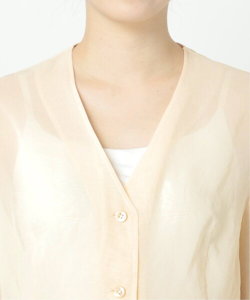 プラージュ 24SS SHEER COTTON VN ブラウス 長袖 plage（プラージュ）の「SHEER COTTON VN ブラウス（）」 - WEAR
