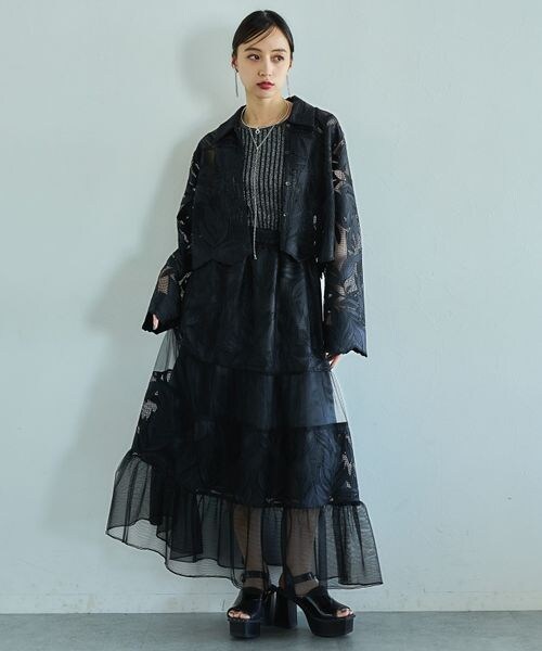 HARE（ハレ）の「メッシュシシュウキリカエスカート（）」 - WEAR