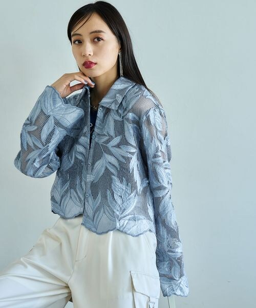 HARE（ハレ）の「メッシュシシュウショートシャツ（）」 - WEAR