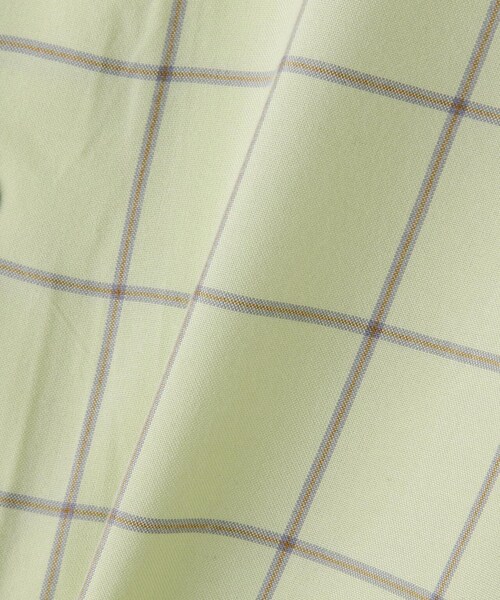 ANCELLM / 小気味よく RAYON CHECK SHIRT (YELLOW)