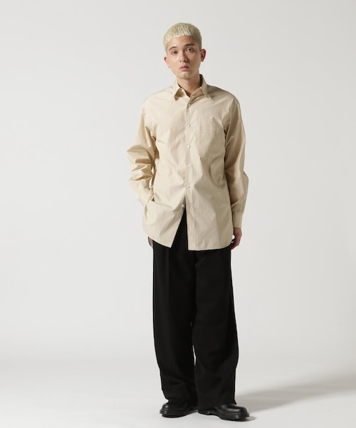 GARDEN（ガーデン）の「YOKE/ヨーク/Boxy Stripe Regular Collar Shirt