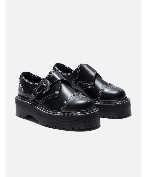 Dr. Martens（ドクターマーチン）の「Monk Quad GA Wanama Leather Shoes（その他・レディース・Black Wanama・UK 3/UK 4/UK 5/UK 6/UK 7/UK 8）」の4枚目の写真