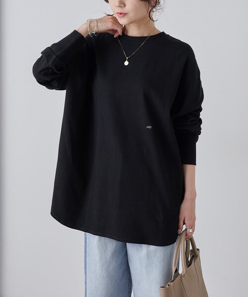 PUAL CE CIN（ピュアルセシン）の「万能レイヤードカットソー（Tシャツ/カットソー・レディース・オフホワイト/ブラック/その他12・FREE）」の2枚目の写真