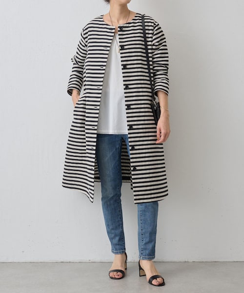 BEARDSLEY ビアズリー ボーダー ジャガード 2WAY ワンピース BEARDSLEY ビアズリー ボーダー ジャガード 2WAY ワンピース