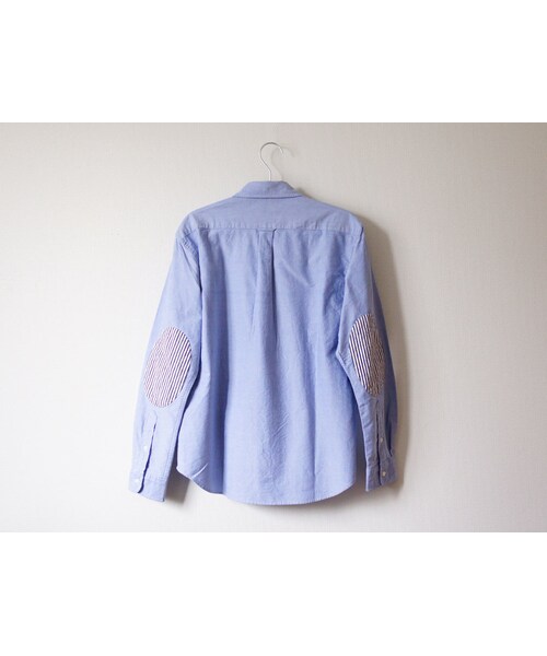 STORES.jp（ストアーズドットジェーピー）の「オックスフォード ボタンダウンシャツ エルボーパッチ（ヒッコリーストライプキルティング）M/L/XL（Tシャツ/カットソー・メンズ・その他）」の3枚目の写真