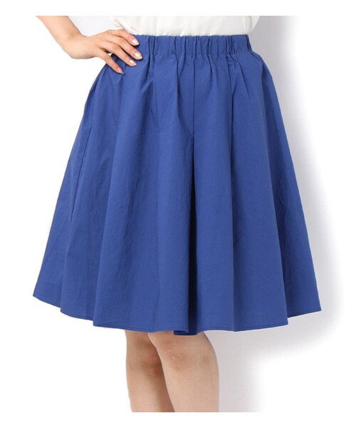 laboratory work(ラボラトリーワーク)の「ゴム入りウエストギャザーフレアスカート(その他・レディース・ピンク/ブルー/カーキ・M)」の3枚目の写真