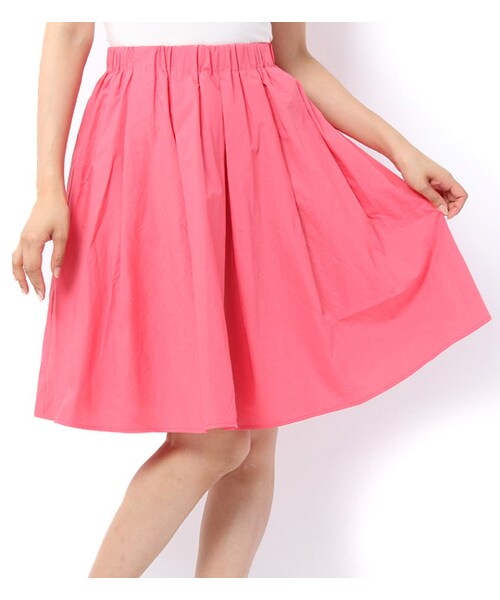 laboratory work(ラボラトリーワーク)の「ゴム入りウエストギャザーフレアスカート(その他・レディース・ピンク/ブルー/カーキ・M)」の1枚目の写真
