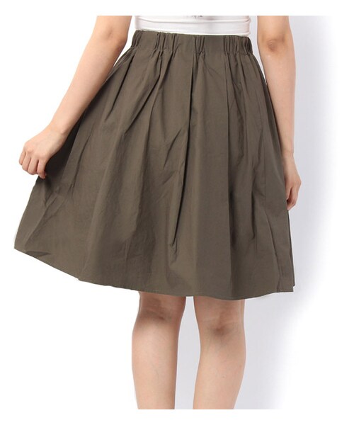 laboratory work(ラボラトリーワーク)の「ゴム入りウエストギャザーフレアスカート(その他・レディース・ピンク/ブルー/カーキ・M)」の4枚目の写真