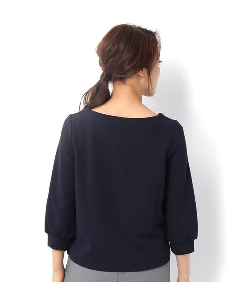 laboratory work(ラボラトリーワーク)の「ギンガムチェックロゴ7分袖プルオーバー(その他・レディース・オフホワイト/ネイビー・M)」の3枚目の写真