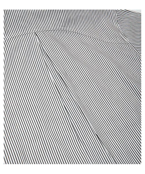 plain-me(プレインミー)の「立領條紋長版襯衫(その他・メンズ・黑白/藍白・S/M/L)」の12枚目の写真