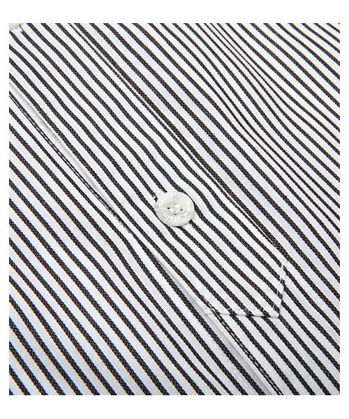 plain-me(プレインミー)の「立領條紋長版襯衫(その他・メンズ・黑白/藍白・S/M/L)」の8枚目の写真