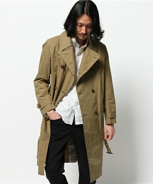 Johnbull Private labo(ジョンブルプライベートラボ)の「トレンチコート(トレンチコート・メンズ・カーキ/ネイビー・MEDIUM/SMALL)」の1枚目の写真