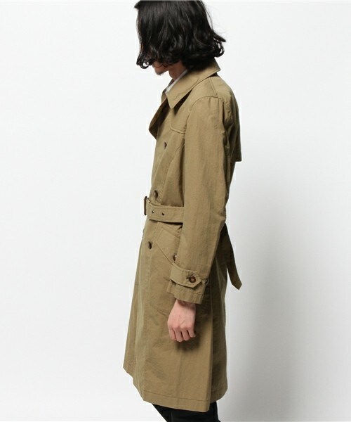 Johnbull Private labo(ジョンブルプライベートラボ)の「トレンチコート(トレンチコート・メンズ・カーキ/ネイビー・MEDIUM/SMALL)」の5枚目の写真