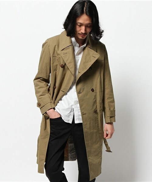 Johnbull Private labo(ジョンブルプライベートラボ)の「トレンチコート(トレンチコート・メンズ・カーキ/ネイビー・MEDIUM/SMALL)」の7枚目の写真