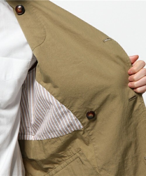 Johnbull Private labo(ジョンブルプライベートラボ)の「トレンチコート(トレンチコート・メンズ・カーキ/ネイビー・MEDIUM/SMALL)」の13枚目の写真