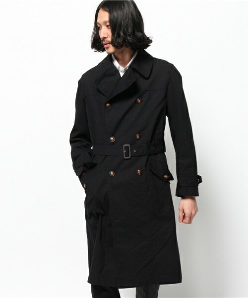 Johnbull Private labo(ジョンブルプライベートラボ)の「トレンチコート(トレンチコート・メンズ・カーキ/ネイビー・MEDIUM/SMALL)」の2枚目の写真