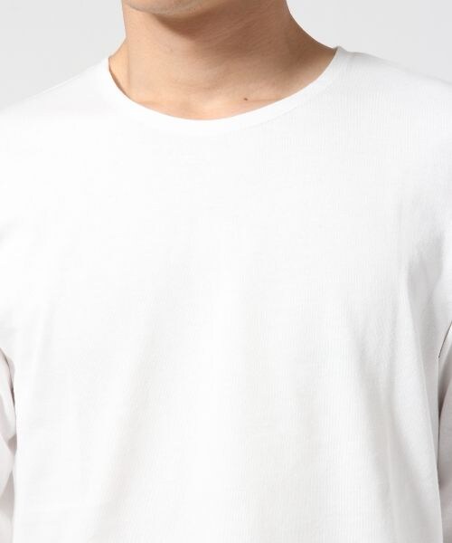 RAGEBLUE（レイジブルー）の「＜日本製＞天竺ロングクルー7分袖（トップス・メンズ・ホワイト02/グレー12/ネイビー88・Ｍ/Ｌ）」の6枚目の写真