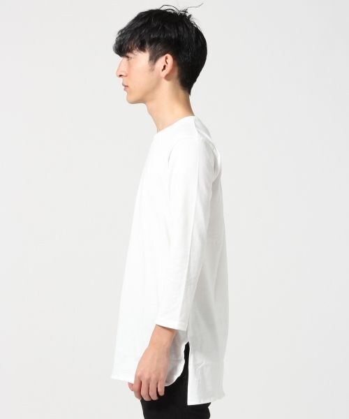 RAGEBLUE（レイジブルー）の「＜日本製＞天竺ロングクルー7分袖（トップス・メンズ・ホワイト02/グレー12/ネイビー88・Ｍ/Ｌ）」の4枚目の写真