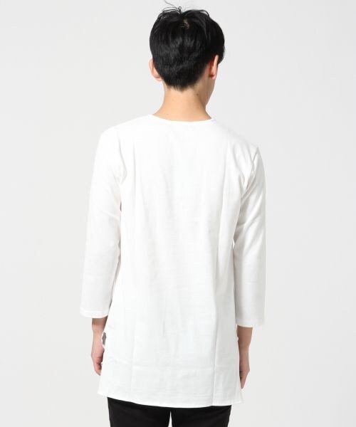 RAGEBLUE（レイジブルー）の「＜日本製＞天竺ロングクルー7分袖（トップス・メンズ・ホワイト02/グレー12/ネイビー88・Ｍ/Ｌ）」の5枚目の写真