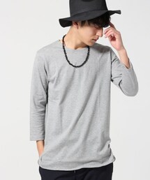 RAGEBLUE | ＜日本製＞天竺ロングクルー7分袖(トップス)