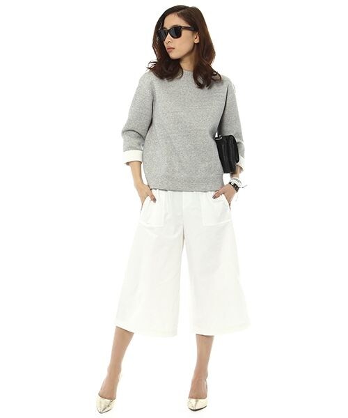 BARNYARDSTORM（バンヤードストーム）の「スタンドカラープルオーバー（トップス・レディース・ホワイト10/グレー15・S/M）」の3枚目の写真