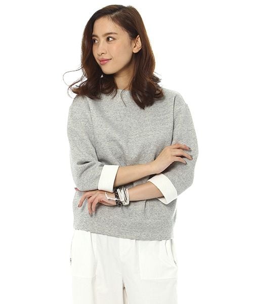 BARNYARDSTORM（バンヤードストーム）の「スタンドカラープルオーバー（トップス・レディース・ホワイト10/グレー15・S/M）」の2枚目の写真