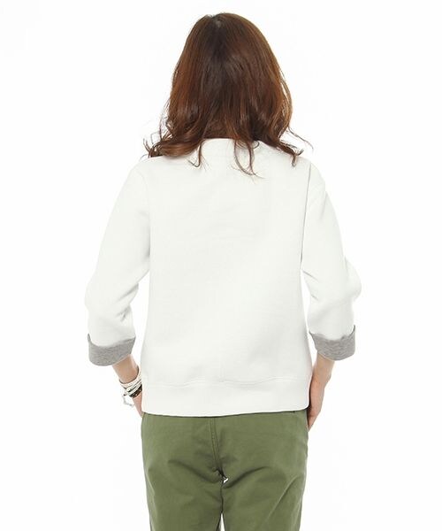 BARNYARDSTORM（バンヤードストーム）の「スタンドカラープルオーバー（トップス・レディース・ホワイト10/グレー15・S/M）」の7枚目の写真