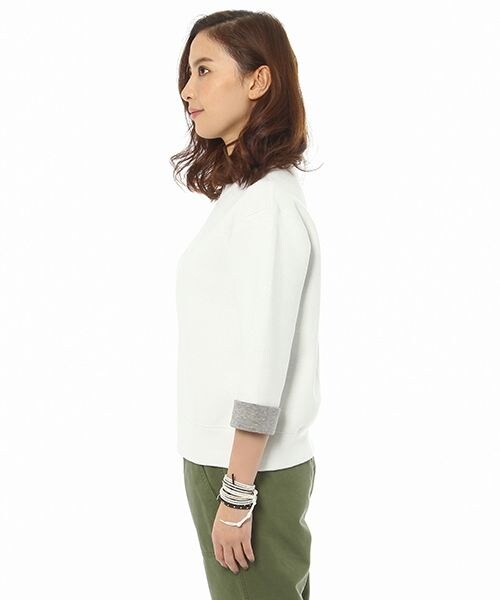 BARNYARDSTORM（バンヤードストーム）の「スタンドカラープルオーバー（トップス・レディース・ホワイト10/グレー15・S/M）」の6枚目の写真