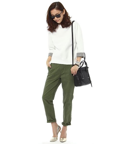 BARNYARDSTORM（バンヤードストーム）の「スタンドカラープルオーバー（トップス・レディース・ホワイト10/グレー15・S/M）」の5枚目の写真