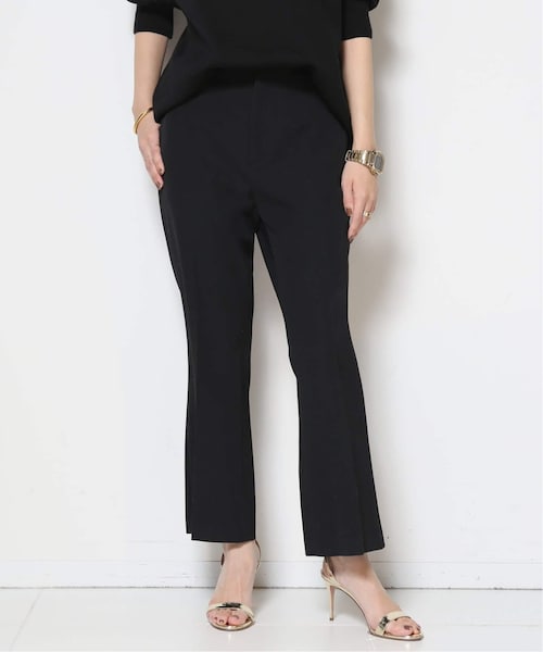 Deuxieme Classe クロップドフレアパンツ36 ブラック 黒 DEUXIEME CLASSE - ドゥーズィエムクラス クロップドフレア