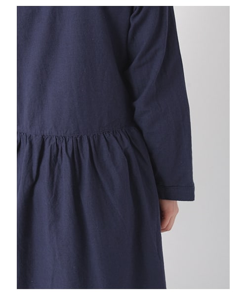 Samansa Mos2（サマンサ モスモス）の「綿麻スカラップカシュクールワンピース 1101886-12-11-11（ワンピース・レディース・オフホワイト/ベージュ/ネイビー/ラベンダー・M）」の10枚目の写真