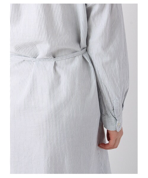 ehka sopo（エヘカソポ）の「ロングシャツワンピース 1101823-12-13-11（ワンピース・レディース・オフホワイト/ミント/ブルー・M）」の9枚目の写真