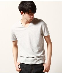 JUNRED | OILCAKE Vネック半袖Tシャツ(トップス)