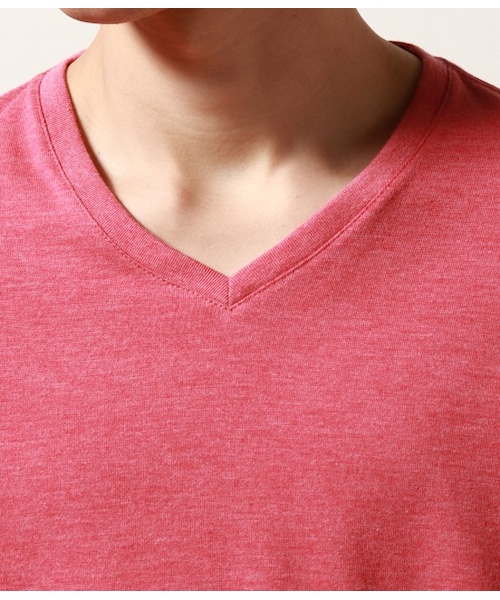 JUNRED（ジュンレッド）の「OILCAKE Vネック半袖Tシャツ（Ｔシャツ/カットソー・メンズ・グレー/ホワイト/ネイビー/ターコイズ/レッド・0/1/2/3）」の9枚目の写真