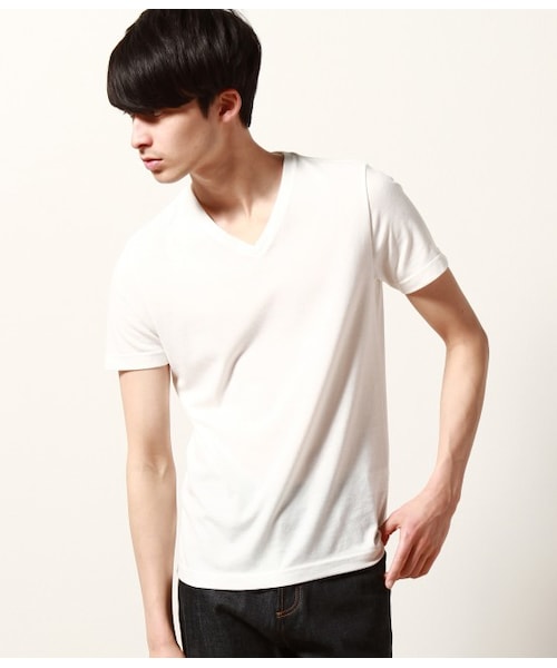 RUNSEOKJIN Vネック半袖Tシャツ M トレカなし RUNSEOKJIN VネックTシャツ ホワイト - メルカリ