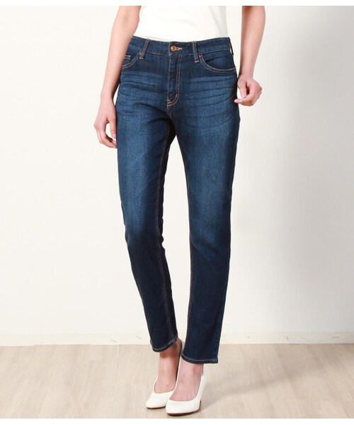 VIS(ビス)の「【WEB限定LLサイズ】スリムフィットデニムパンツ(パンツ・レディース・ホワイト/ネイビー/ブルー系・SS/S/M/L/LL)」の3枚目の写真