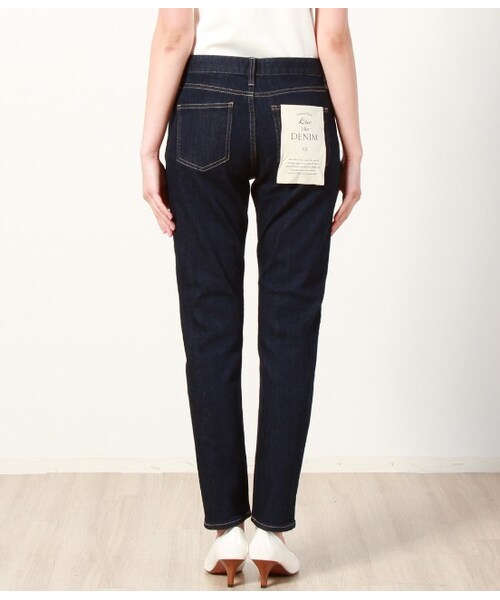 VIS(ビス)の「【WEB限定LLサイズ】スリムフィットデニムパンツ(パンツ・レディース・ホワイト/ネイビー/ブルー系・SS/S/M/L/LL)」の6枚目の写真