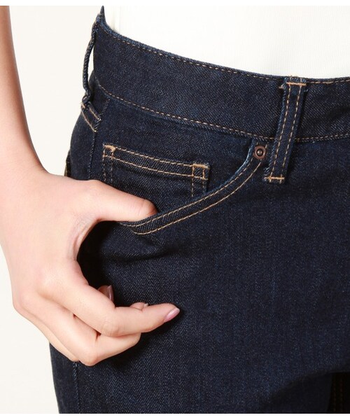 VIS(ビス)の「【WEB限定LLサイズ】スリムフィットデニムパンツ(パンツ・レディース・ホワイト/ネイビー/ブルー系・SS/S/M/L/LL)」の9枚目の写真