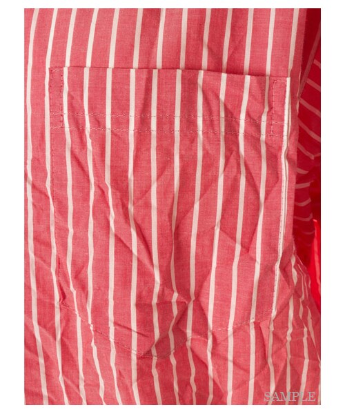 FRAY I.D（フレイアイディー）の「ワッシャールーズシャツ（シャツ・レディース・WHT/BLU/WHTxBLK/REDxWHT・0/1）」の11枚目の写真