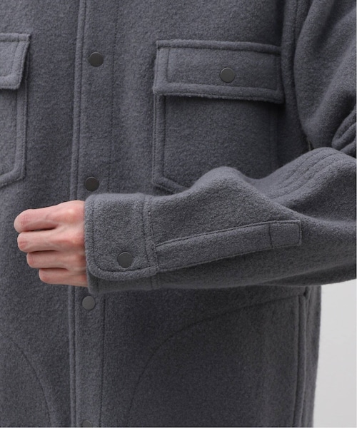 REIGNING CHAMP（レイニングチャンプ）の「BOILED WOOL WARDEN OVERSHIRT（ジャケット/アウター・ブラック/(001)/S/残り1点/M/在庫なし/L）」の11枚目の写真