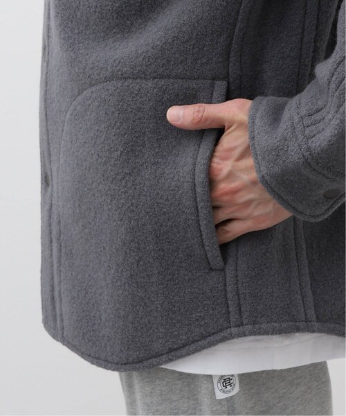 REIGNING CHAMP（レイニングチャンプ）の「BOILED WOOL WARDEN OVERSHIRT（ジャケット/アウター・ブラック/(001)/S/残り1点/M/在庫なし/L）」の15枚目の写真