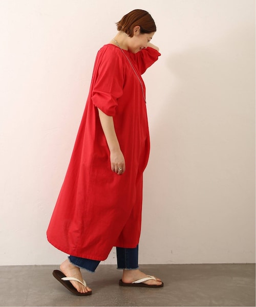 JOURNAL STANDARD LUXE CLワッシャー スキッパーワンピース JOURNAL STANDARD LUXE（ジャーナルスタンダード ラックス）の「《予約
